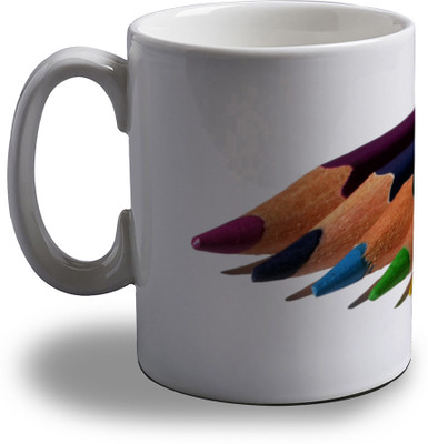 Artifa Seven Color Pencils Porcelain, Ceramic Mug 350 ml Artifa Seven Color Pencils Porcelain, Ceramic Mug 350 ml
