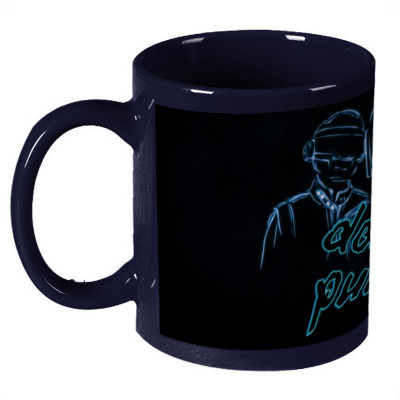 56% OFF on Amy Daft Punk Dark Blue Ceramic Mug 330 ml