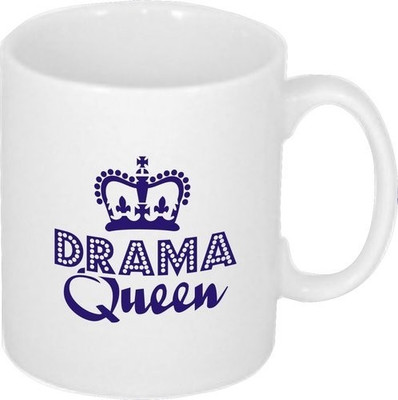 40% OFF on Teeskart Drama Queen Porcelain Mug 300 ml