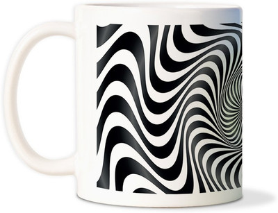 83% OFF on Amy Black & White Swirl Coffee Ceramic Mug 83% OFF on Amy Black & White Swirl Coffee Ceramic Mug