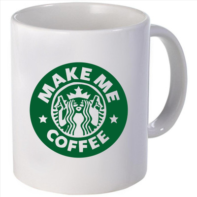 Snoogg make me coffee Ceramic Mug Snoogg make me coffee Ceramic Mug