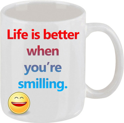 16% OFF on Ellicon Life Is Better Coffee Mug Ceramic Mug