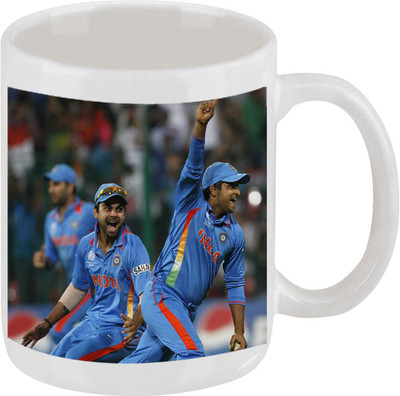28% OFF on Ellicon E123 India Cricket Team Ceramic Mug 325 ml