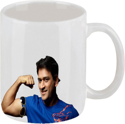 28% OFF on Ellicon E121 Dhoni Ceramic Mug 325 ml