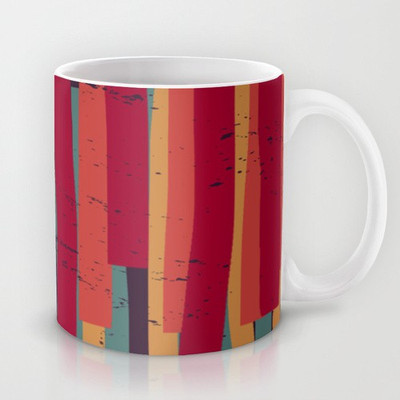 58% OFF on Astrode Squared Stripes Ceramic Mug 325 ml