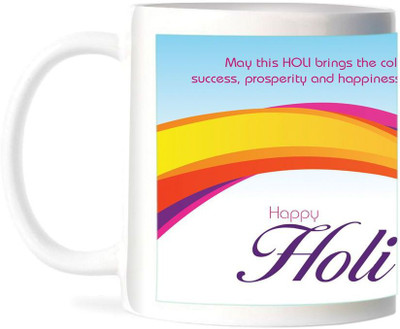 50% OFF on Refeel Gifts Happy Holi Ceramic Mug 325 ml 50% OFF on Refeel Gifts Happy Holi Ceramic Mug 325 ml