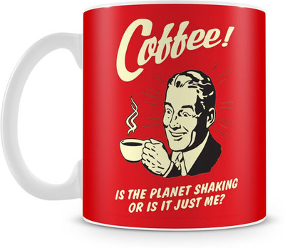 Engrave High on Caffeine Ceramic Mug 350 ml Engrave High on Caffeine Ceramic Mug 350 ml