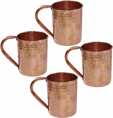 60% OFF on Prisha India Craft 003-4 Copper Mug 460 ml, Pack of 4 60% OFF on Prisha India Craft 003-4 Copper Mug 460 ml, Pack of 4
