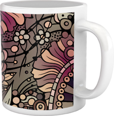 60% OFF on Tiedribbons Pure Vanity_Tru Concept_Vintage Skin Pattern Ceramic Mug 325 ml