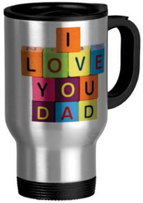 Giftsmate Colorful I Love You Dad Travel Ceramic Mug 330 ml