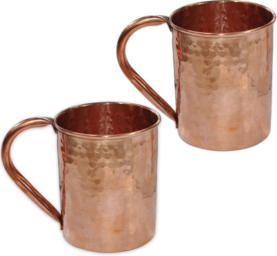 68% OFF on Prisha India Craft 003-2 Copper Mug 460 ml, Pack of 2 68% OFF on Prisha India Craft 003-2 Copper Mug 460 ml, Pack of 2