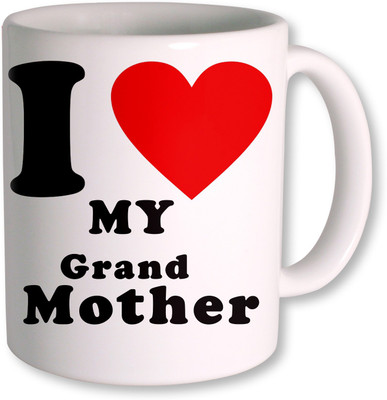 64% OFF on Photogiftsindia I Love Grand Mother Ceramic Mug 350 g