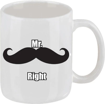 16% OFF on Ellicon 18 Mr Right Ceramic Mug