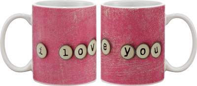 15% OFF on Artifa I Love You Design Porcelain, Ceramic Mug 350 ml 15% OFF on Artifa I Love You Design Porcelain, Ceramic Mug 350 ml