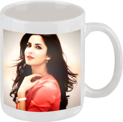 28% OFF on Ellicon C108 Katrina Kaif Coffee Ceramic Mug 325 ml