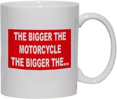 40% OFF on Teeskart Bigger Motorcycle Porcelain Mug 300 ml 40% OFF on Teeskart Bigger Motorcycle Porcelain Mug 300 ml
