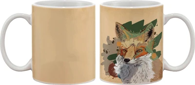 15% OFF on Artifa Brown Fox Porcelain, Ceramic Mug 350 ml