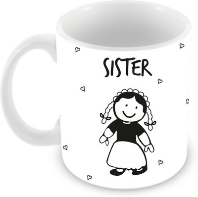 10% OFF on Everyday Gifts Notty Dotty Quote Gift for Sister Ceramic Mug 325 ml
