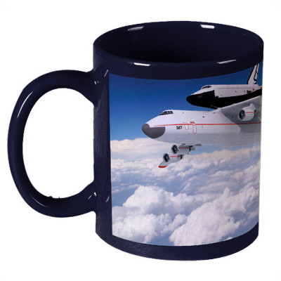 68% OFF on Amy Airplease Airliness Sky Blue Ceramic Mug 330 ml