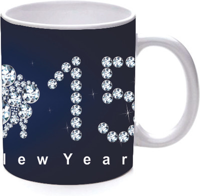 45% OFF on Printland New Year 2015 Ceramic Mug