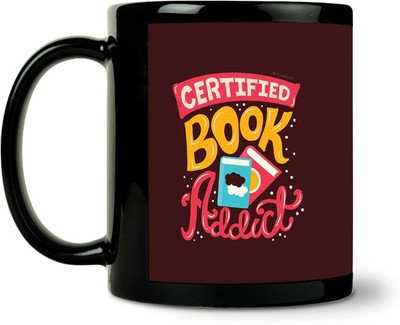 36% OFF on ShopMantra Certified Book Addicted Ceramic Mug 300 ml