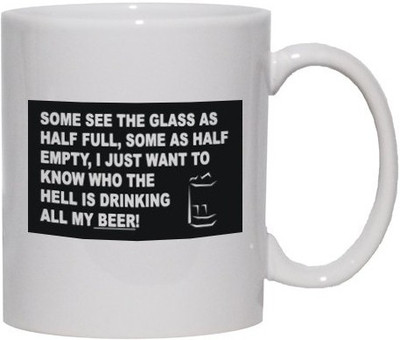 40% OFF on Teeskart Where The Hell Is My Beer? Porcelain Mug 300 ml