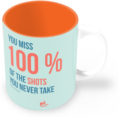 25% OFF on Thinkpot You Miss 100% Of The Shots You Don't Take - Wayne Gretsky Ceramic Mug 325 ml 25% OFF on Thinkpot You Miss 100% Of The Shots You Don't Take - Wayne Gretsky Ceramic Mug 325 ml