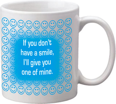 63% OFF on Mugwala Multi Smile Ceramic Mug