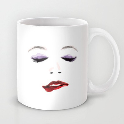 41% OFF on Astrode Sexy Woman'S Face Ceramic Mug 325 ml