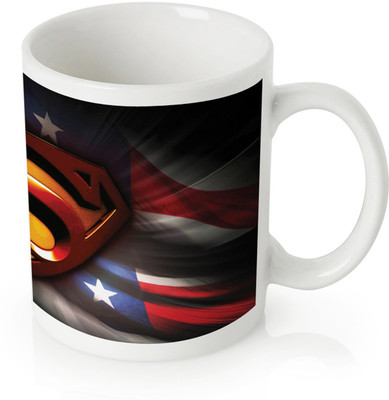 60% OFF on Amore Superman Logo 3 Ceramic Mug 350 ml