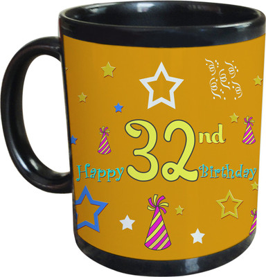 55% OFF on SajawatHomes 32nd Happy Birthday Coffee Ceramic Mug 350 ml 55% OFF on SajawatHomes 32nd Happy Birthday Coffee Ceramic Mug 350 ml
