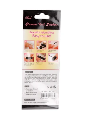 40% OFF on Nail Sina Glamour Nail Stickers SM NAIL ART-043 Black 40% OFF on Nail Sina Glamour Nail Stickers SM NAIL ART-043 Black
