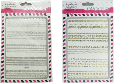 48% OFF on Opoola Nail art Decoration kit Silver, Gold