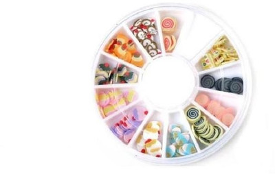 9% OFF on Atanands Fimo Candies Polymer Clay Nail Art Canes White