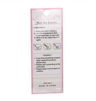 Nail Sina Nail Art Jewelry NAJ-4 Sky Blue Nail Sina Nail Art Jewelry NAJ-4 Sky Blue