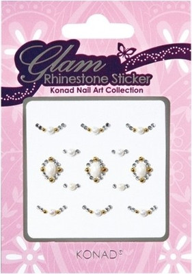 6% OFF on Konad Glam Rhinestone Nail Art Sticker KNSS - 8