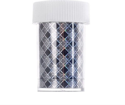 Atanands Lattice Print Nail Transfer Foil Decoration Black