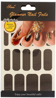 40% OFF on Nail Sina Glamor Nail Foils Self Sticker GNF 66 Multicolor