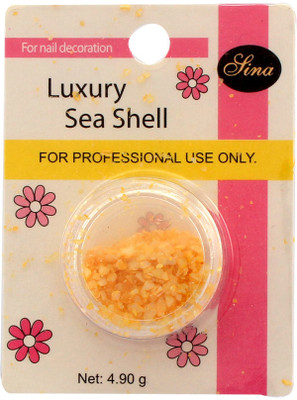 Nail Sina Luxury Sea Shell for Pearl Yellow Nail Decoration SHL 16 Yellow