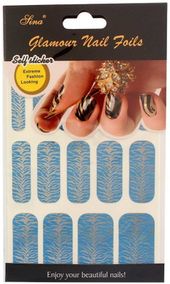40% OFF on Nail Sina Glamour Nail Foils Self Sticker GNF 32 Multicolor
