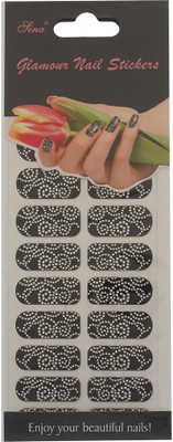 40% OFF on Nail Sina Glamour Nail Stickers NSGSae 007 Multicolor
