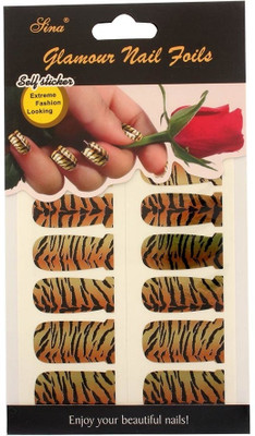 40% OFF on Nail Sina Glamour Nail Foils Self Sticker GNF 213 Multicolor