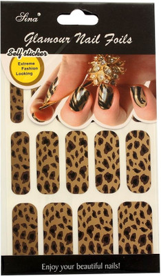 40% OFF on Nail Sina Glamor Nail Foils Self Sticker GNF 25 Multicolor
