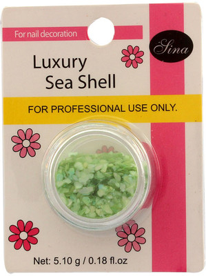 40% OFF on Nail Sina Luxury Sea Shell for Green Nail Decoration SHL 10 Green