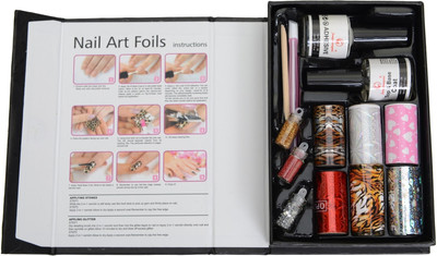 60% OFF on Imported Nail Art Foil 13 Pcs Set Berry Red