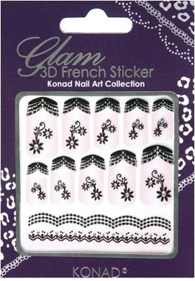 8% OFF on Konad Glam 3D French Nail Art Sticker KGI - B05