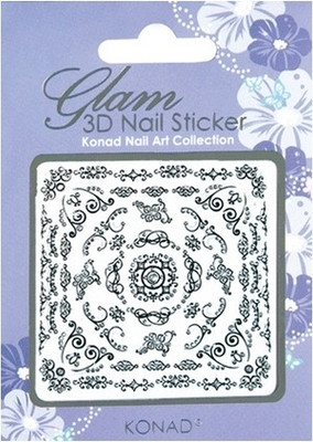 2% OFF on Konad Glam 3D Nail Art Sticker Violet - K3D B03
