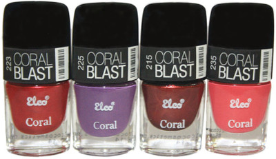 37% OFF on Elco Coral Nail Polish - Pack Of 4 24 ml Persian Red, Lilac Purple, Gloss Maroon, Hot Pink 37% OFF on Elco Coral Nail Polish - Pack Of 4 24 ml Persian Red, Lilac Purple, Gloss Maroon, Hot Pink
