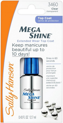 Sally Hansen Mega Shine Extended Wear Top Coat 12.7 ml Transparent Sally Hansen Mega Shine Extended Wear Top Coat 12.7 ml Transparent