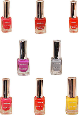 68% OFF on Lorenza Combo Set-17 Nail Lacquer Pack Of 8 15 ml Hello Yellow-250, Pink Redefined-327, Sinful-360, For a Change-421, This Is It-455, Party Time-550, Excuse Me-672, Grey Shades-911